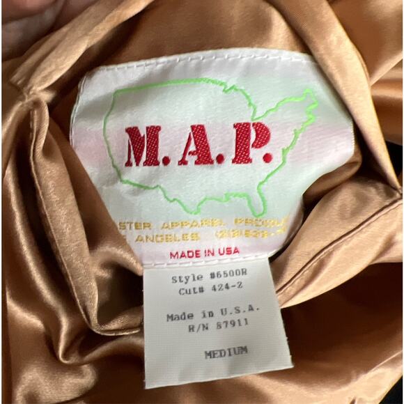 Vintage 90’s Unisex Mohegan Sun Reversible Black/Gold Men Jacket Sz M - Picture 11 of 12